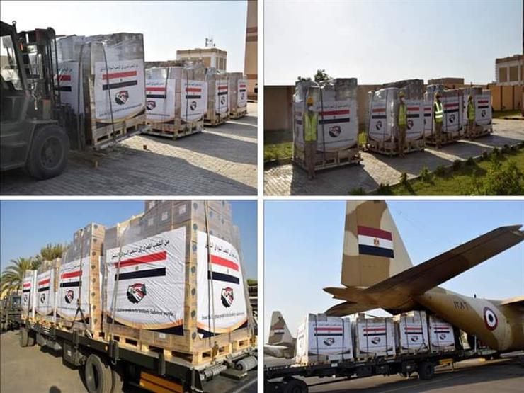 القوات المسلحة المصرية تواصل بإرسال المساعدات العاجلة لمتضرري بالسودان