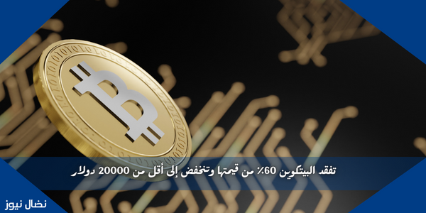 تفقد البيتكوين 60٪ من قيمتها وتنخفض إلى أقل من 20000 دولار