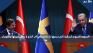 السويد: الشروط التركية التي تسمح لنا بالانضمام إلى الناتو لا يمكن قبولها أو الوفاء بها