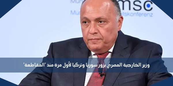 وزير الخارجية المصري يزور سوريا وتركيا لأول مرة منذ ‘المقاطعة’