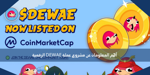 أهم المعلومات عن مشروع عملة DEWAE الرقمية